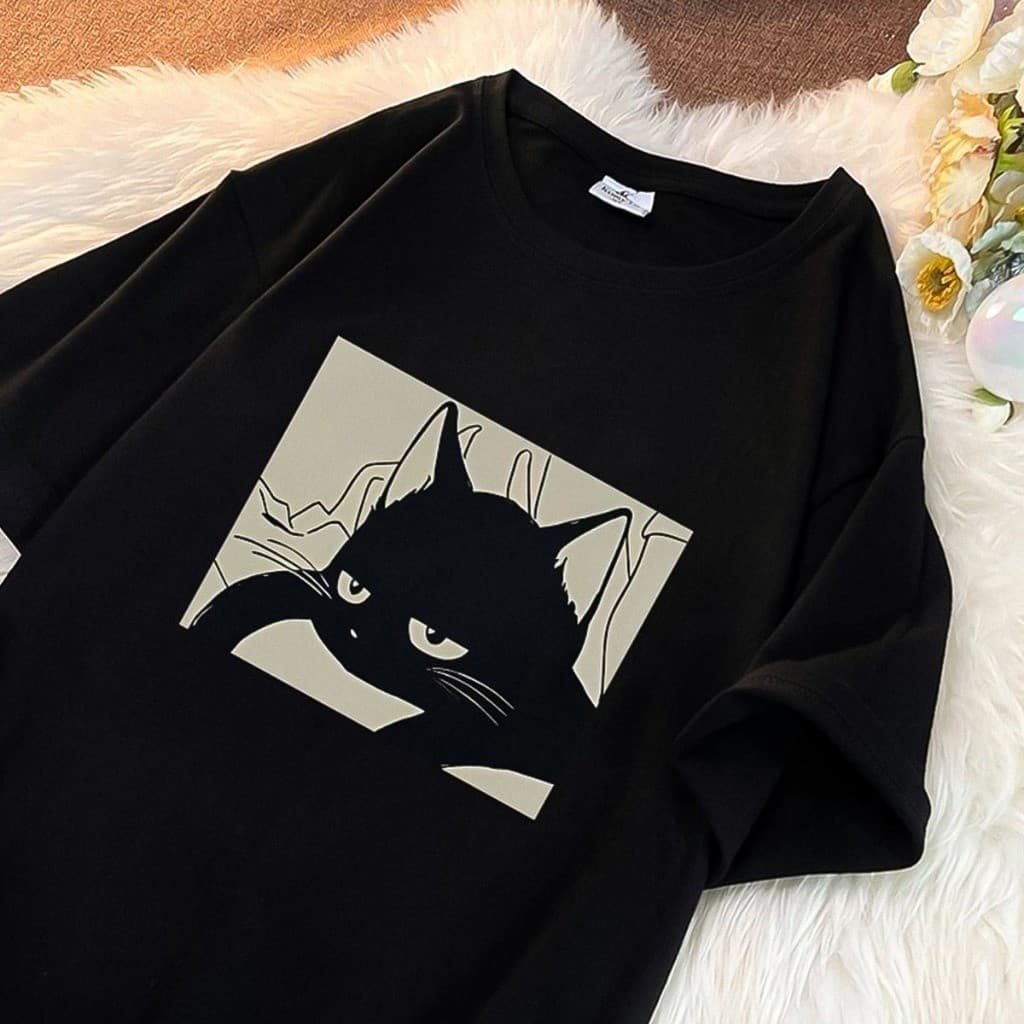 Camiseta Unissex Cat Sleepy Aesthetic