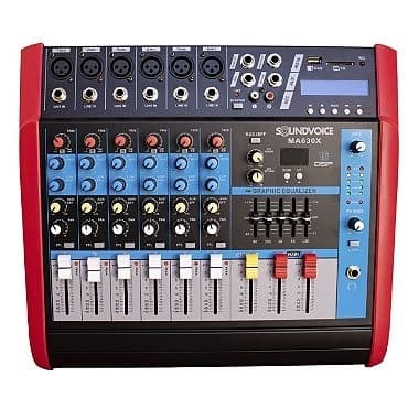 Mesa De Som Amplificada Soundvoice 6 Canais MA630X