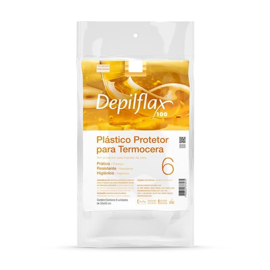 DEPILFLAX PLASTICO PROTETOR PARA TERMOCERA C/6 UN