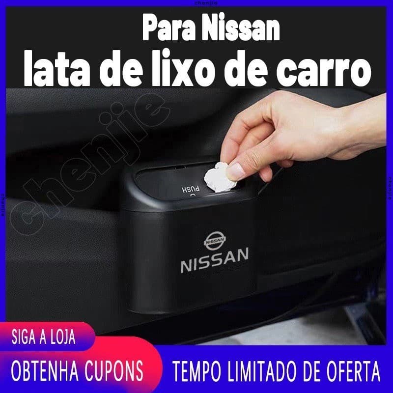 Alta Qualidade Para Nissan ABS Lixeira Portátil Multifuncional Carro/De Caixa De Areia Gatos/Organizador De Armazenament