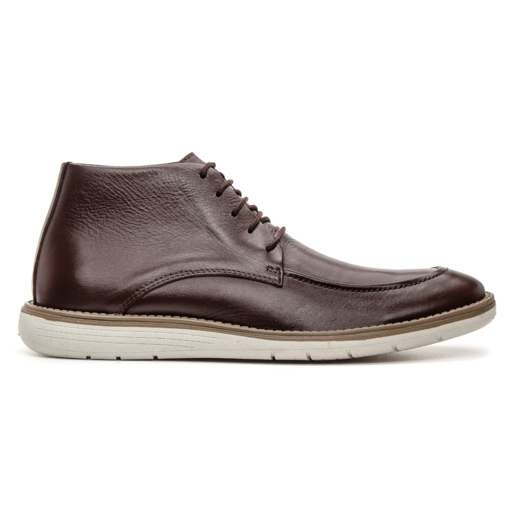 Sapato Masculino Social Casual Esporte Fino Cano Alto 100% Couro Legitimo Oxford Elegante Conforto