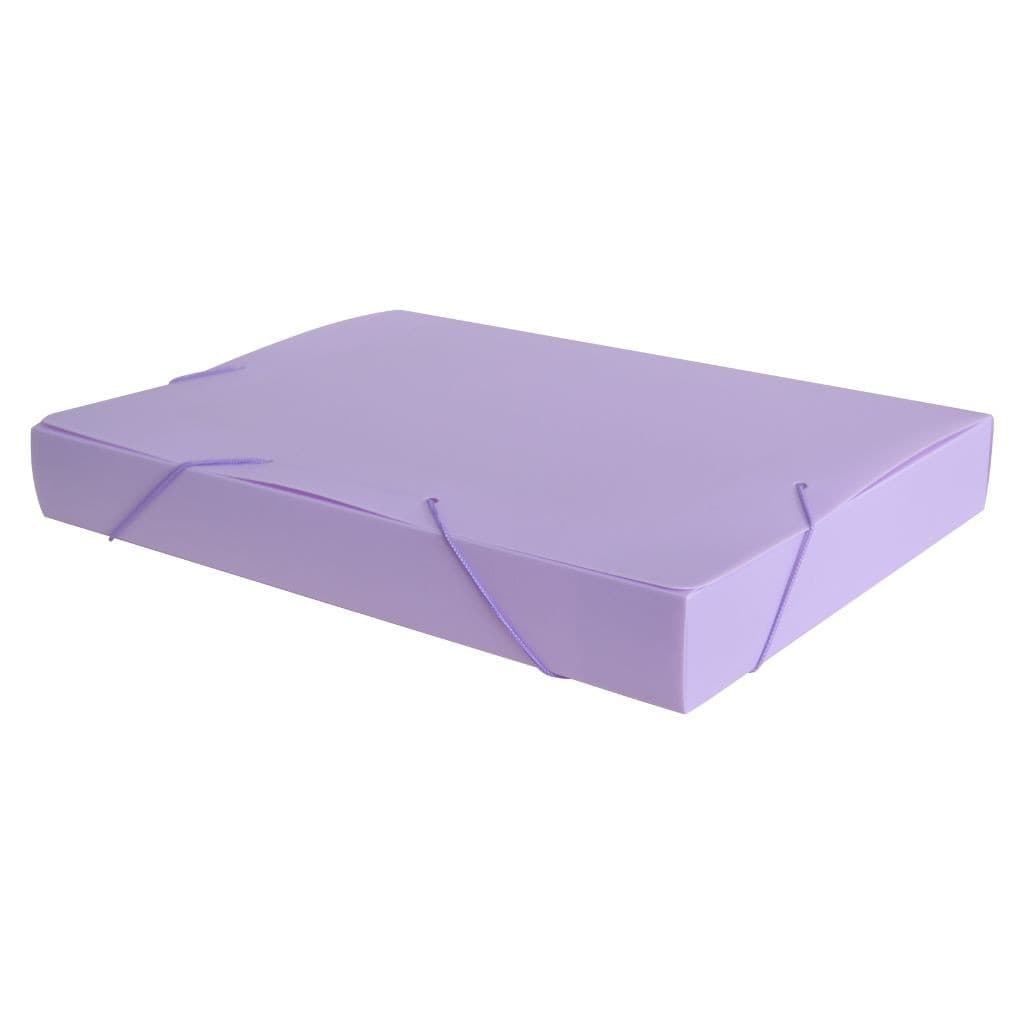 Pasta Aba Elástica Lombo 40mm Ofício Roxo Pastel ACP