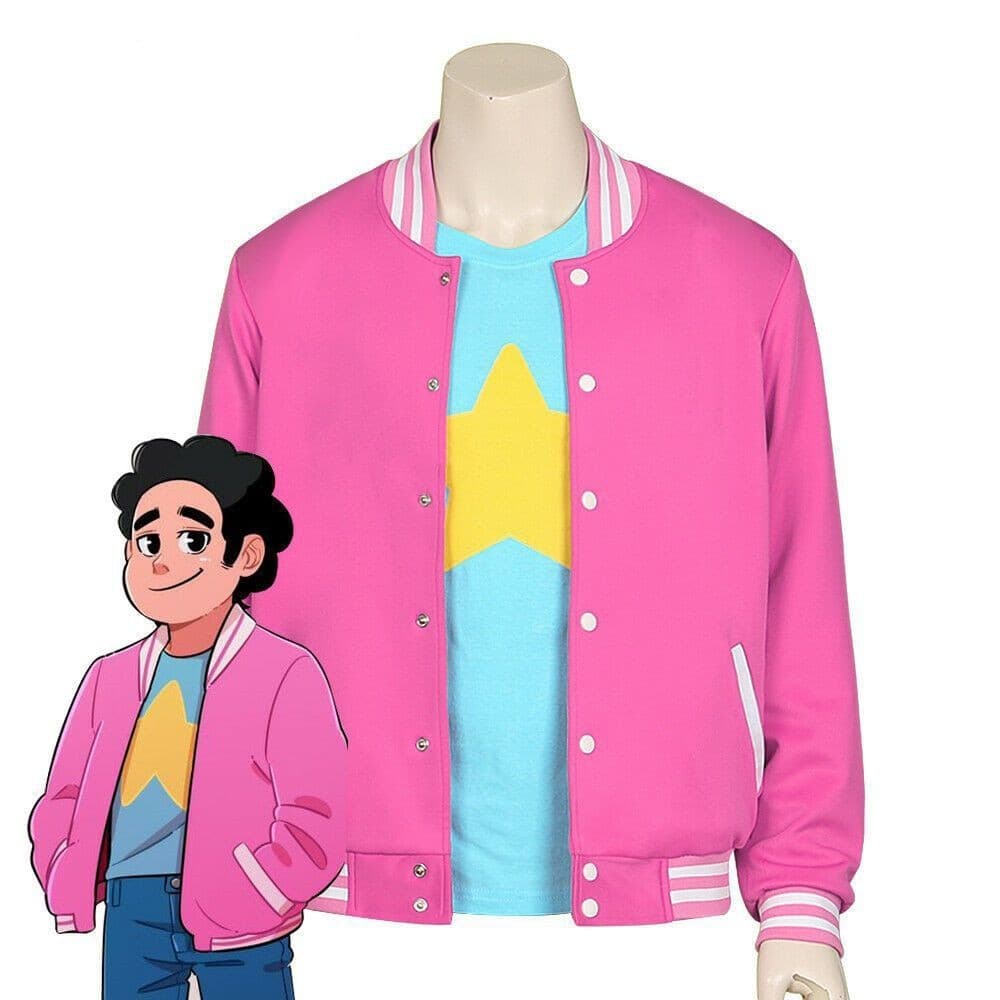 Unisex Sweetomtom Steven Universe Cosplay Baseball Uniforme/Jaqueta/T-shirt dos homens
