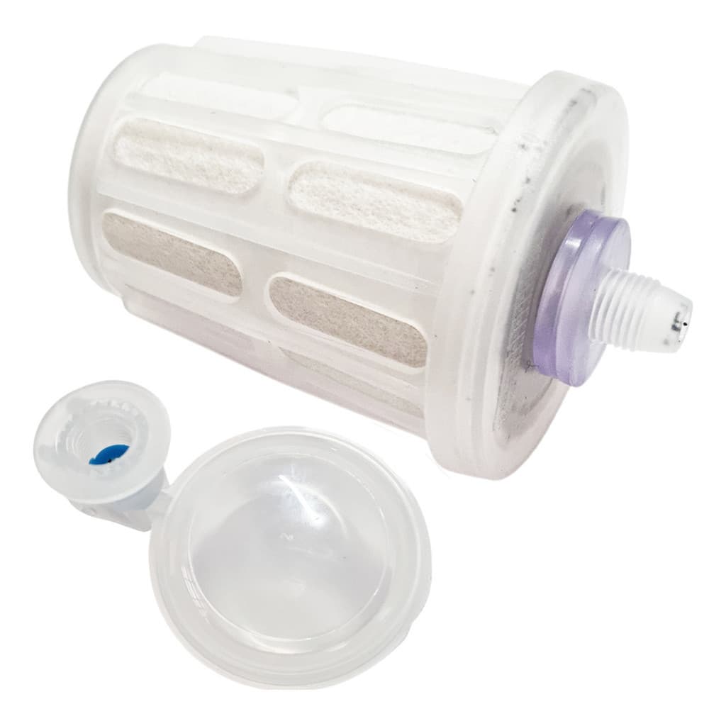 Kit Boia + Vela Carvão Ativado Universal Plástico Filtro De Barro