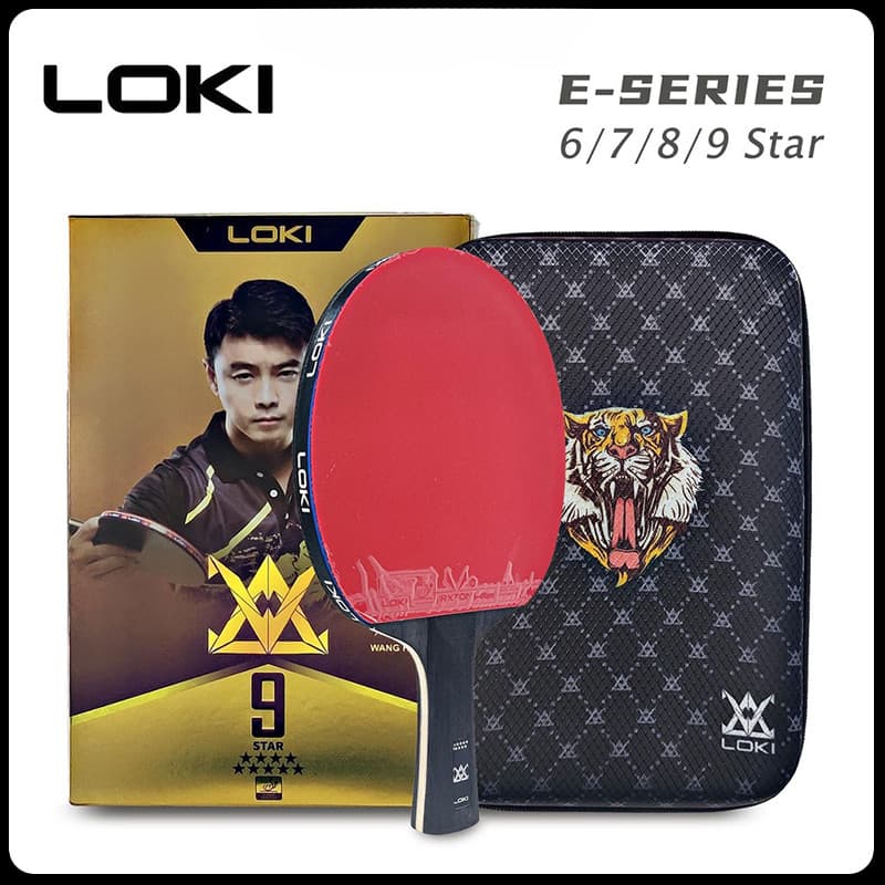Loki 7/8/9 Star Professional Ping Pong Racket Com Saco Original Attack-Loop High Sticky carbono Table Tennis Pá