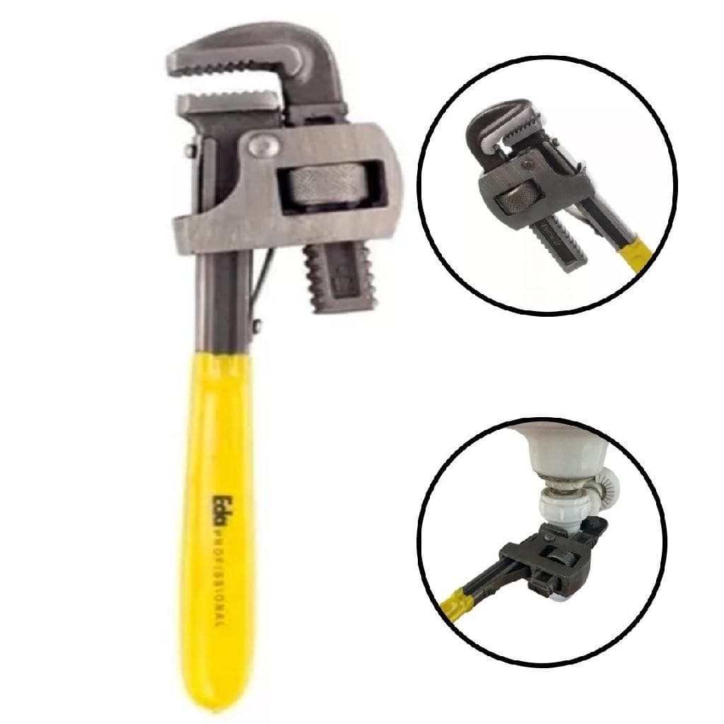 Chave Grifo Para Cano Tubos Ajustável Aperto Desaperto 10pol