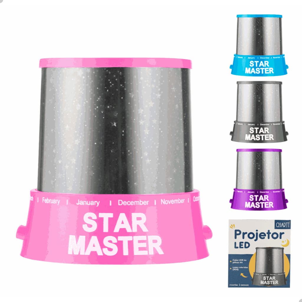 Luminária Abajur LED Projetor De Estrelas Star Master Charti 5310