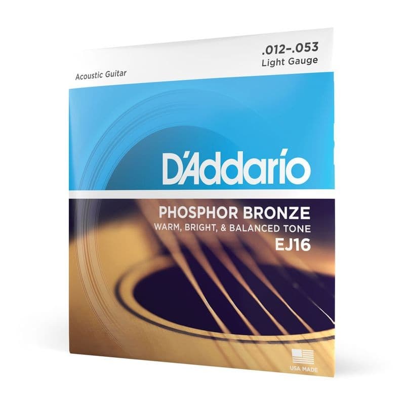 Encordoamento Violão Aço 012 Phosphor Bronze D'addario Ej16