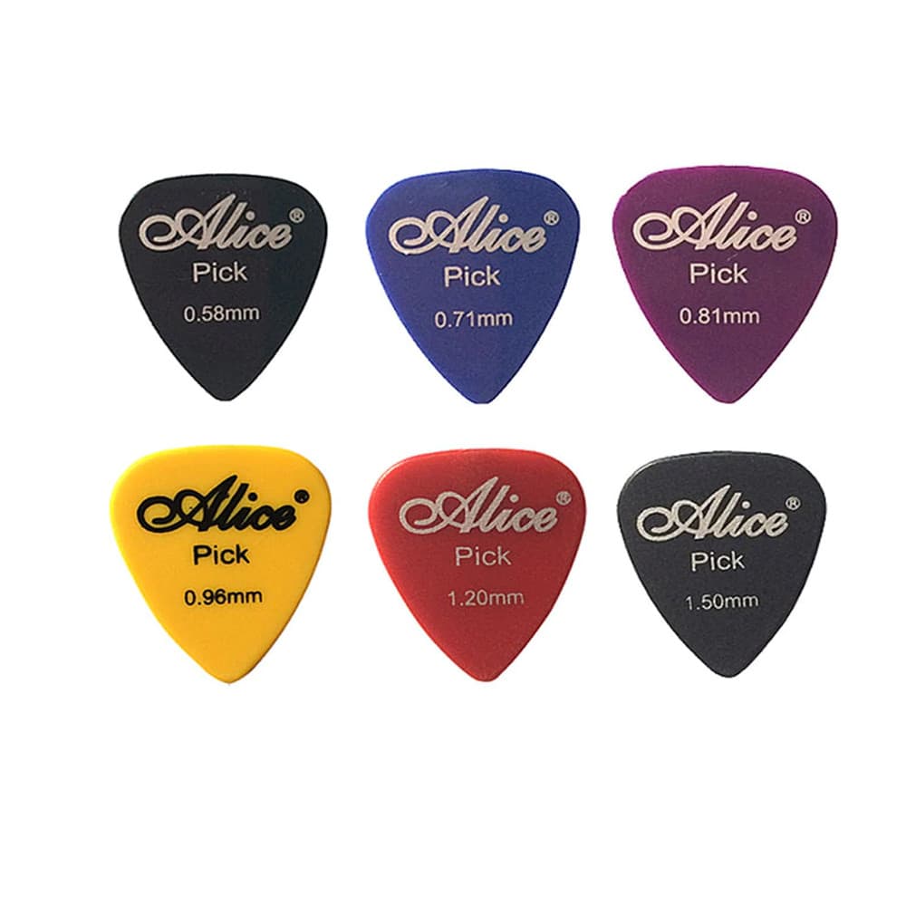 30 Palhetas p/ Guitarra Violão Ukulele Cavaco e Baixo tamanhos sortidos Alice