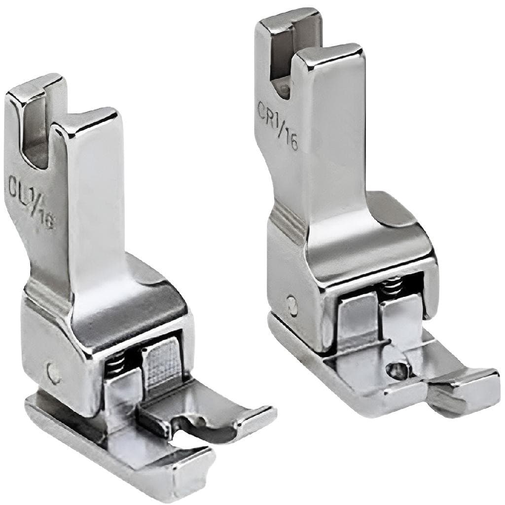 2 Calcador Compensado Pesponto 1/16 Costura Reta Industrial Textil