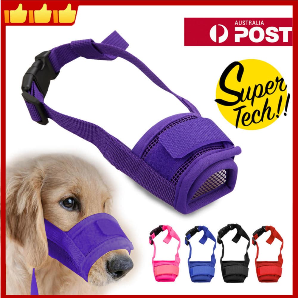 Máscara De Controle De Focinho E Casca Para Animais De Estimação-Anti-Mordida , Latido Distração-Permite Água Potável-Pe