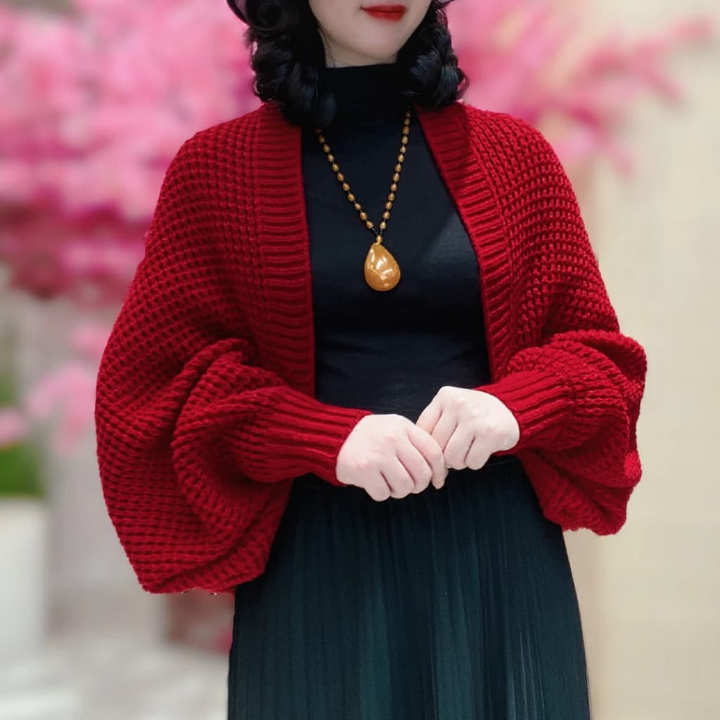 Camisola Cardigan De Manga Comprida Feminina De Outono Malha Casaco de malha feminino manga morcego cardigan de quente