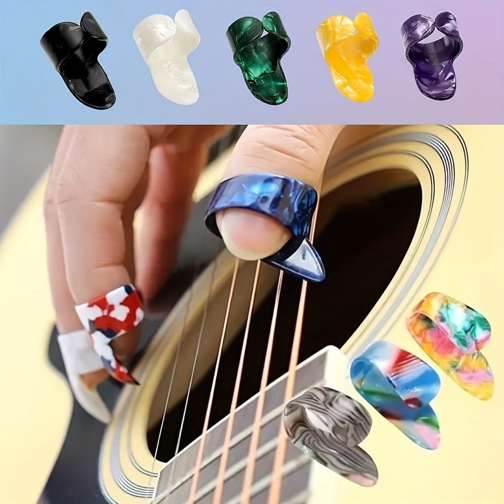 Palhetas De Dedo Para Guitarra , Polegar Acessórios De Peças De Instrumentos De Baixo