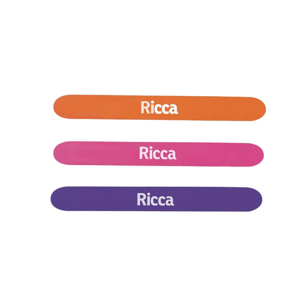 Lixa de Unha Profissional Grande Fun Colors Ricca Dupla Face 18cm