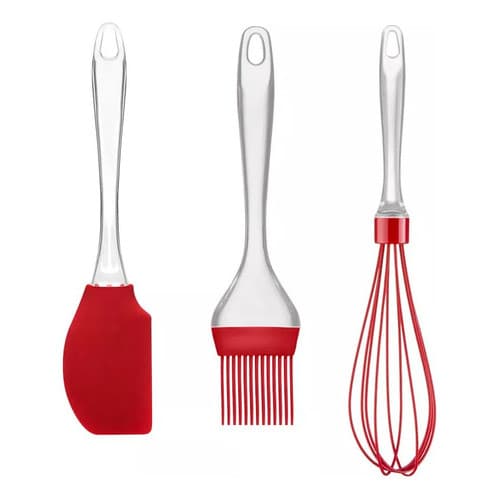 Kit Confeiteiro de Silicone Cabo Acrílico UP Home