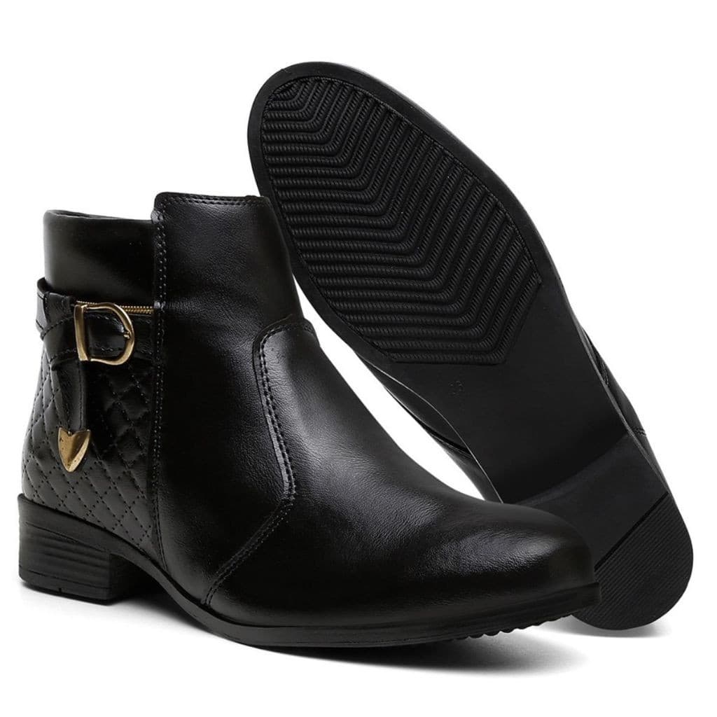 Bota Feminina Cano Curto Médio Coturno Zíper Exclusiva Promoção Atacado
