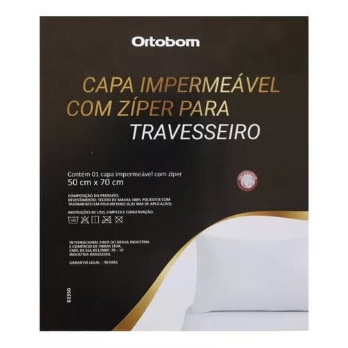 Protetor De Travesseiro Impermeável Ortobom Kit C/02 Premium