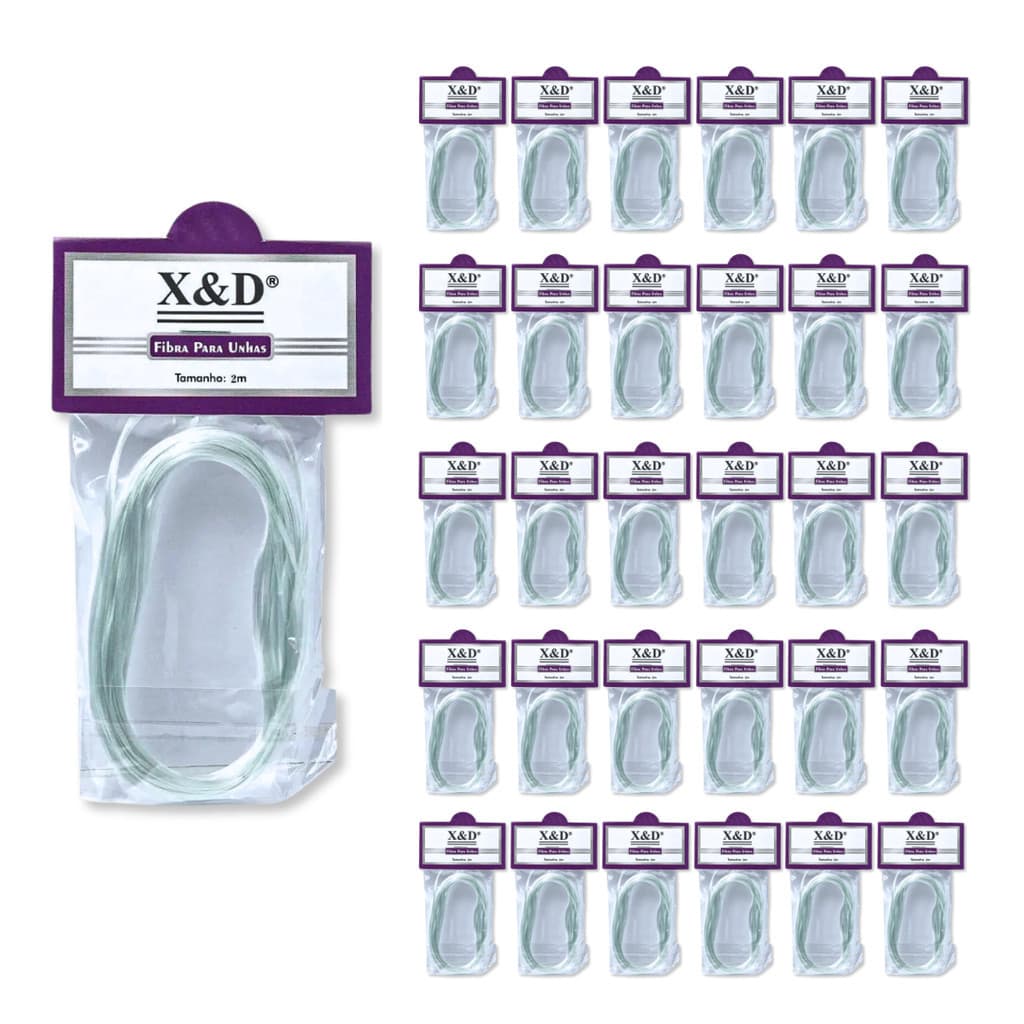 Kit 32 Fibra De Vidro Alongamento Unhas Gel Rolo 2 Metros