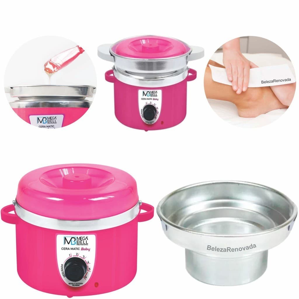 Panelinha Termocera Aquecedor De Cera Mega Bell 200G + Refil