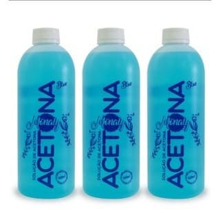 Kit C/ 3 Removedores de Esmalte Monaly 500ml