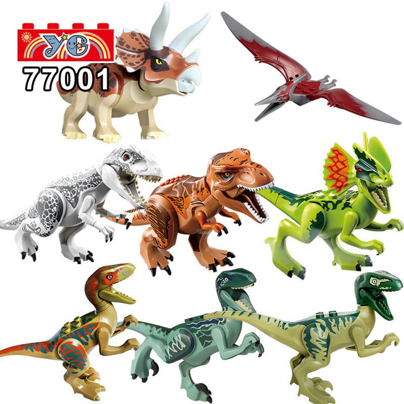 Brinquedos de Dinossauro Jurássico Lego, Tiranossauro Rex, Velociraptor, Pterossauro, Brinquedos Híbridos T9T7