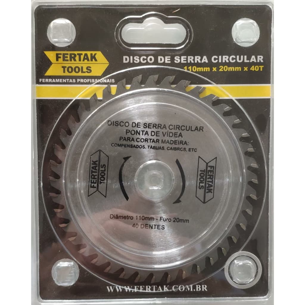DISCO SERRA CIRCULAR 20.0 X 110 X 40T W FERTAK