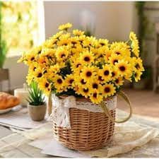 Buquê de Girassol artificial com flores para decoração de casamento, festas, ambientes de casa, trabalho FR801413