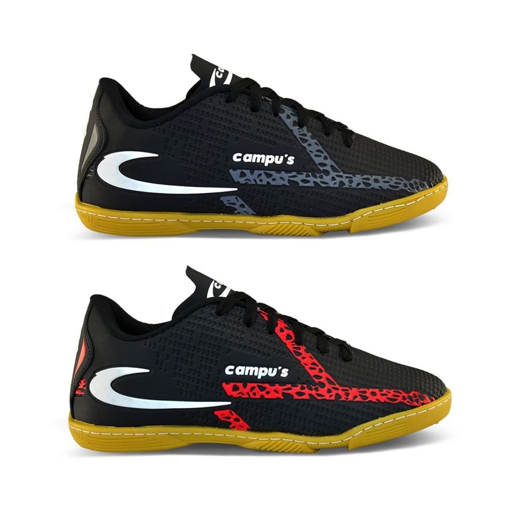 Kit Duas Chuteiras Esportivas de Futsal Sola Costurada Confortável
