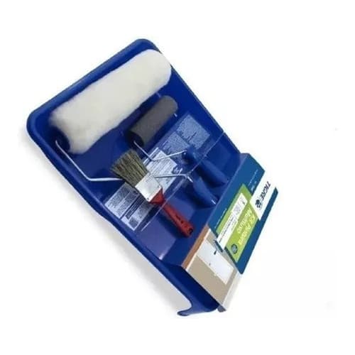 Kit Pintura Tigre Multiuso 5 Peças Rolo Pincel Bandeja 1540