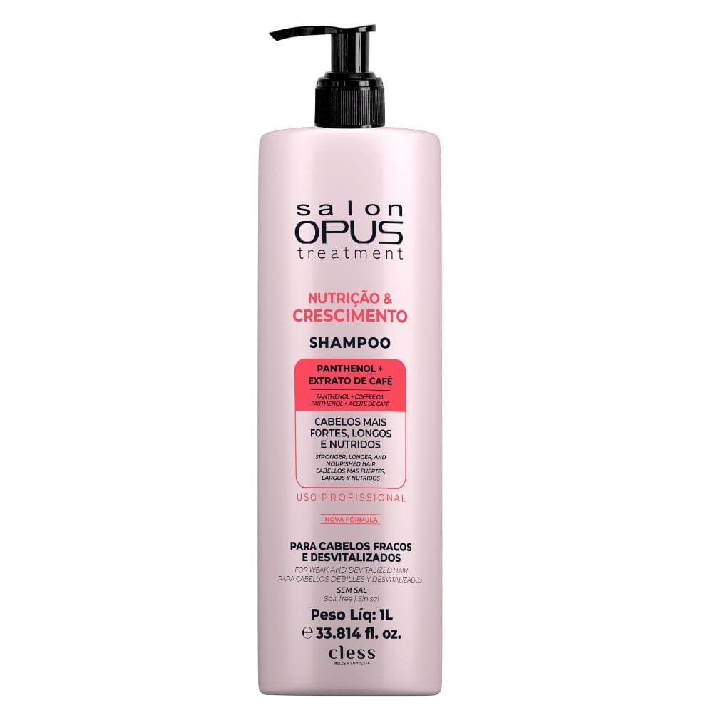 Shampoo Professional  Nutrição & Crescimento Salon Opus 1L Shampoo Professional Nutrição & Crescimento Salon Opus 1L