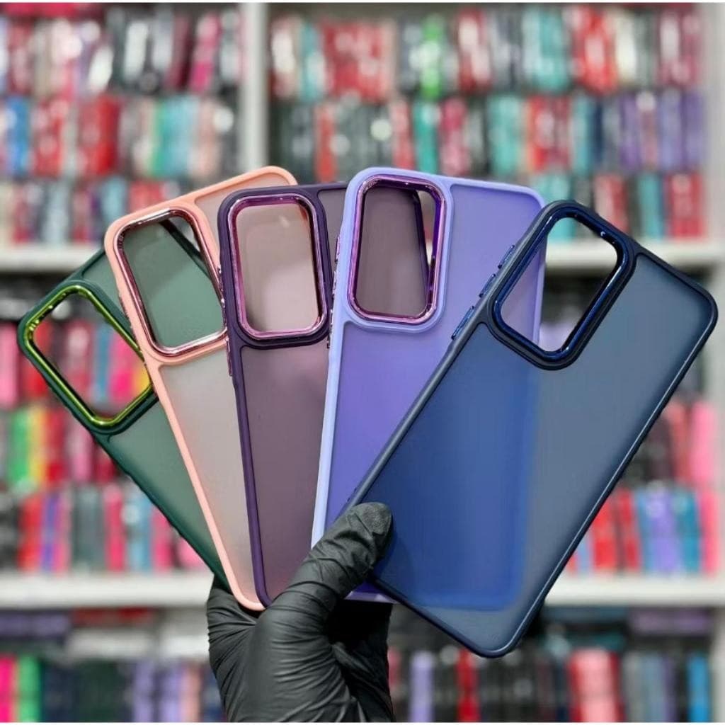 Capa Capinha Space Colorida Para Samsung Galaxy Acrilico Fosca Alta qualidade S23 / S23ULTRA / A55 / A14 / A16 / A06