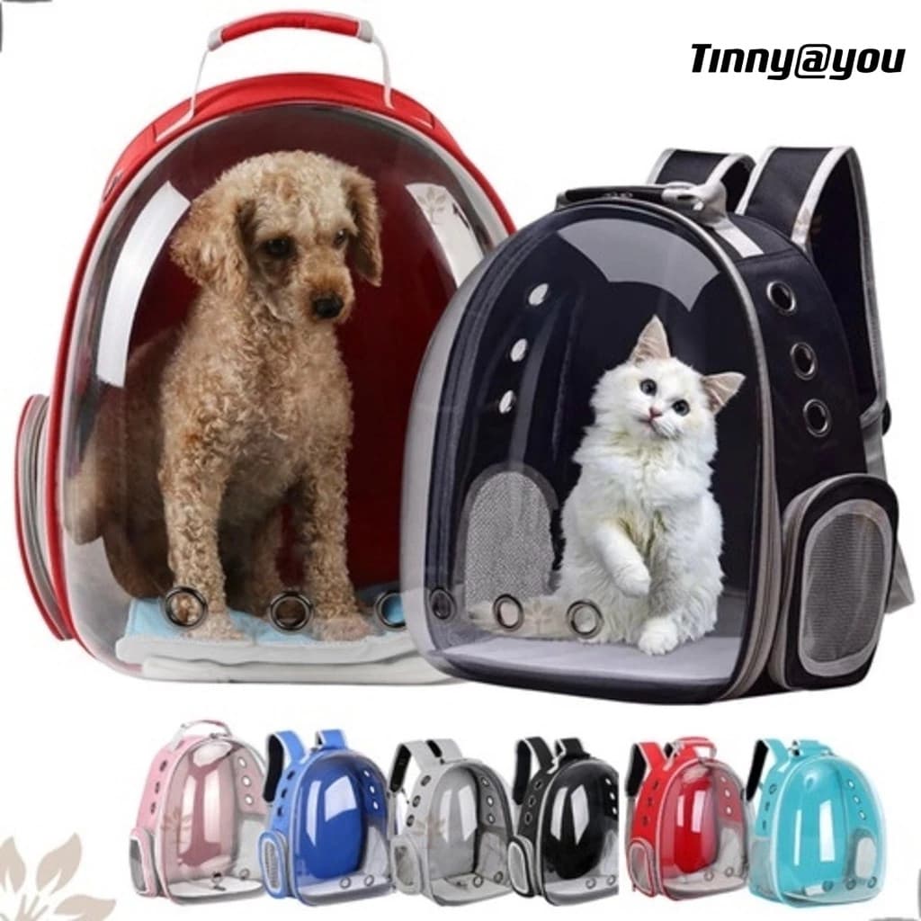 Mochila Bolsa Pet Visão Panorâmica Color Gato Ou Cachorro NH