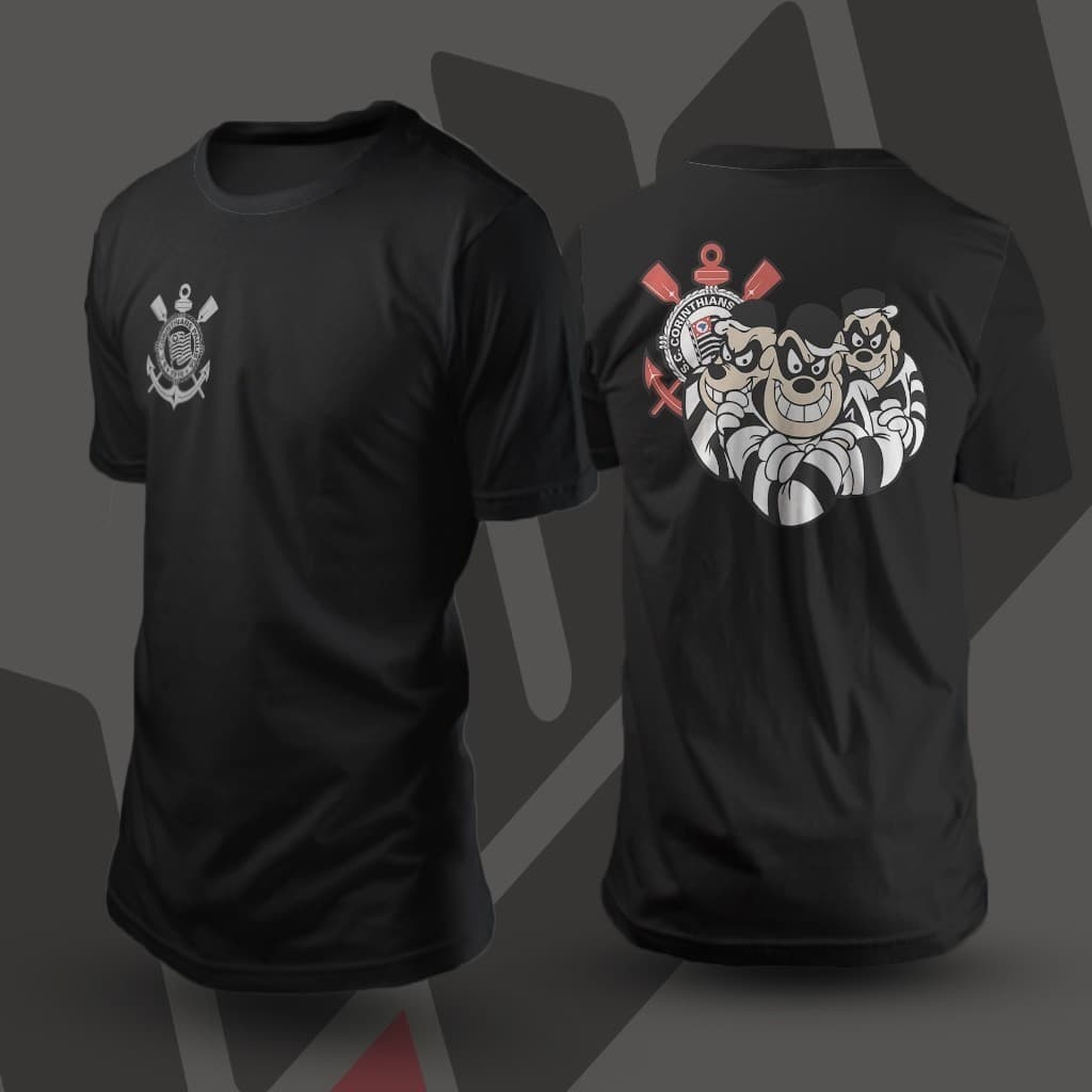 CAMISETAS T-SHIRT UNISSEX STREETWEAR TIME CP IRMÃOS METRALHAS