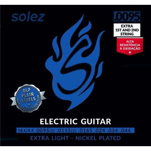 Encordoamento Guitarra Solez 0.95 Slg95 Com Corda 1,2 Extra