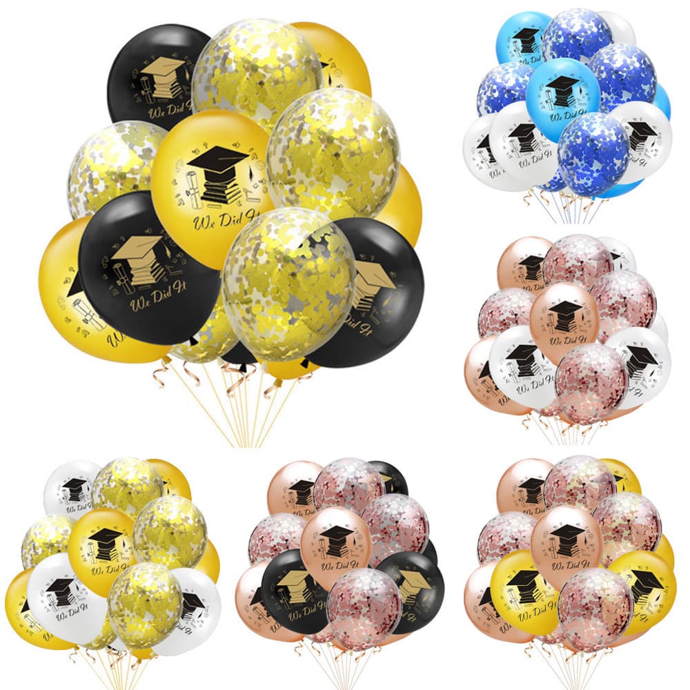 10/15pcs 12inch Nós Fez Balões De Látex Para Festas De Formatura De 2024 Decoração De Bolas De Hélio De Ar