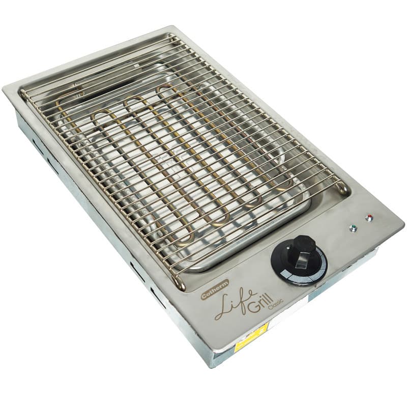 Churrasqueira Elétrica Cooktop Embutir 2000W Cotherm Life Grill Classic Inox