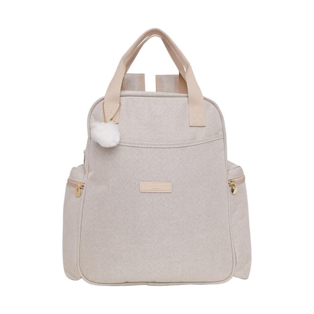 Mochila de Maternidade Pirulitando Baby Aconchego Marfim