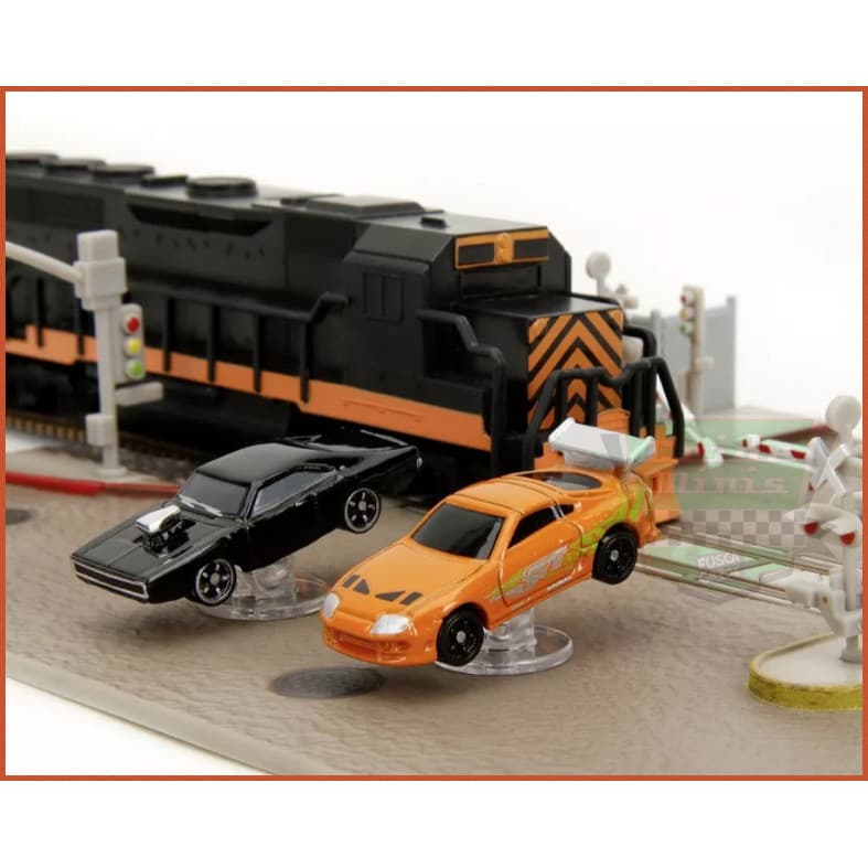 Diorama Corrida Final Trem Velozes Furiosos Hollywood Nano Jada