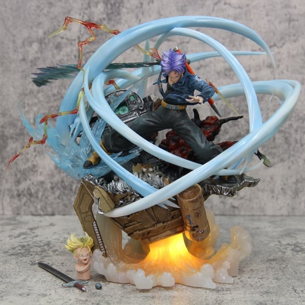 Dragon Ball LS Trunks GK Figura S-Versão Escultura de duas cabeças Anime Modelo Estátua Decoração Mercadoria