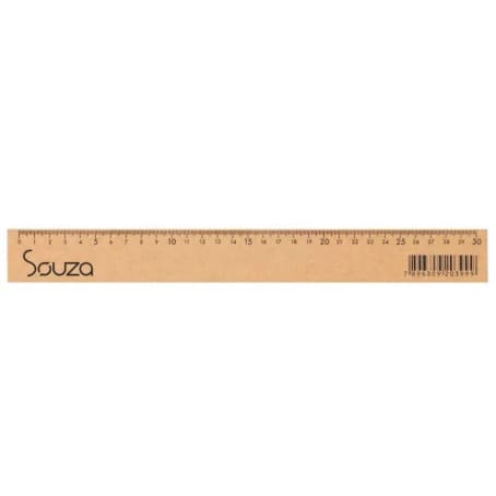 REGUA DE MADEIRA 30CM SOUZA