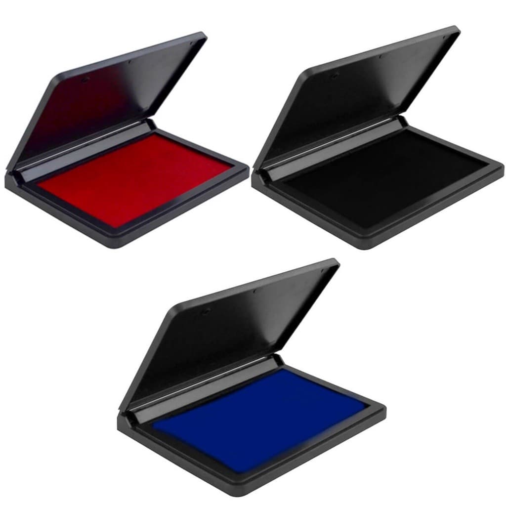 Almofada Para Carimbo Nº 3  Diversas Cores Azul Preto Vermelho Masterprint