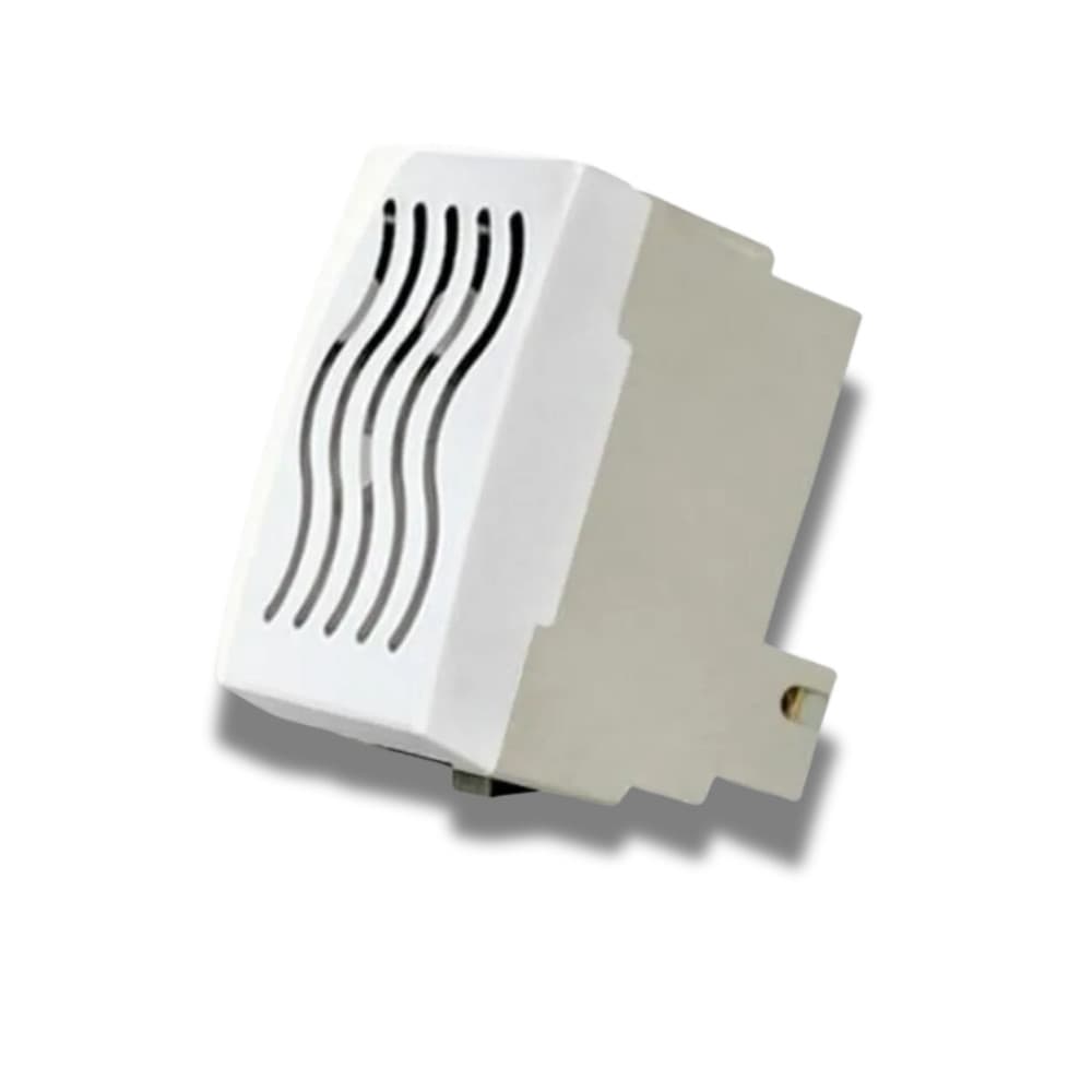 Módulo Campainha Cigarra 127V Branco Sleek Margirius Som Alto Conexão Elétrica Fácil Instalação Acabamento Moderno