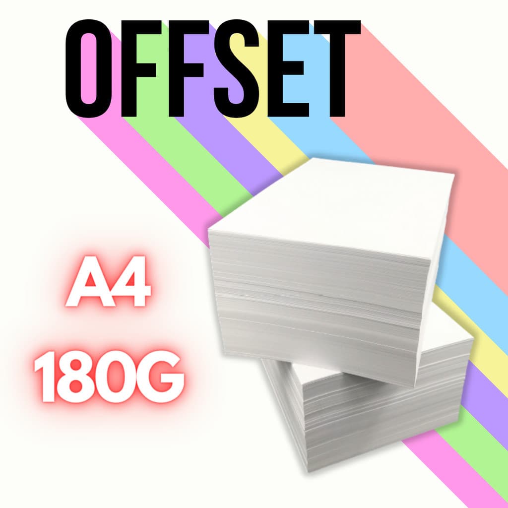 Offset 180g (50 Fls A4) Papel Offset Branco (RJ)