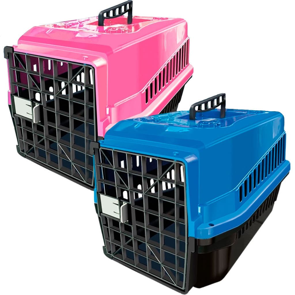 Caixa Transporte Cachorro Cães Gato Porte Pequeno Passeio Viagem Carro Consulta Podyum N1 Mec Pet
