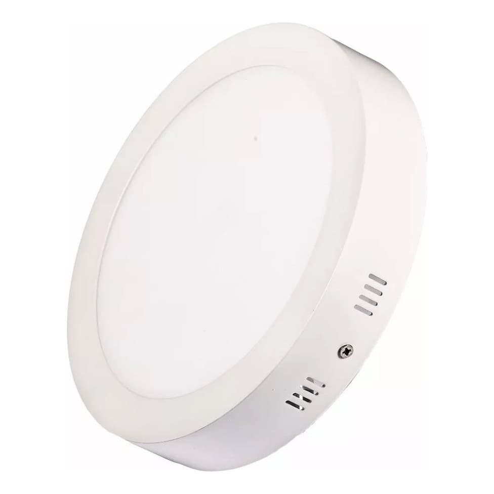 Plafon Sobrepor Redondo ou Quadrado Led 12w Painel Luminária Bivolt