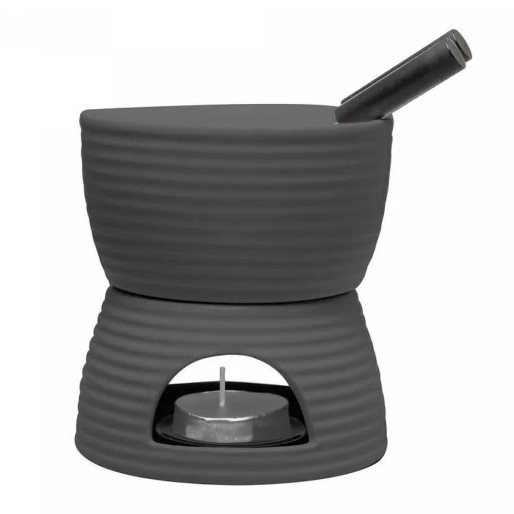 Aparelho de Fondue 6PÇ Duas Pessoas Lines Cinza 18024 Wolff