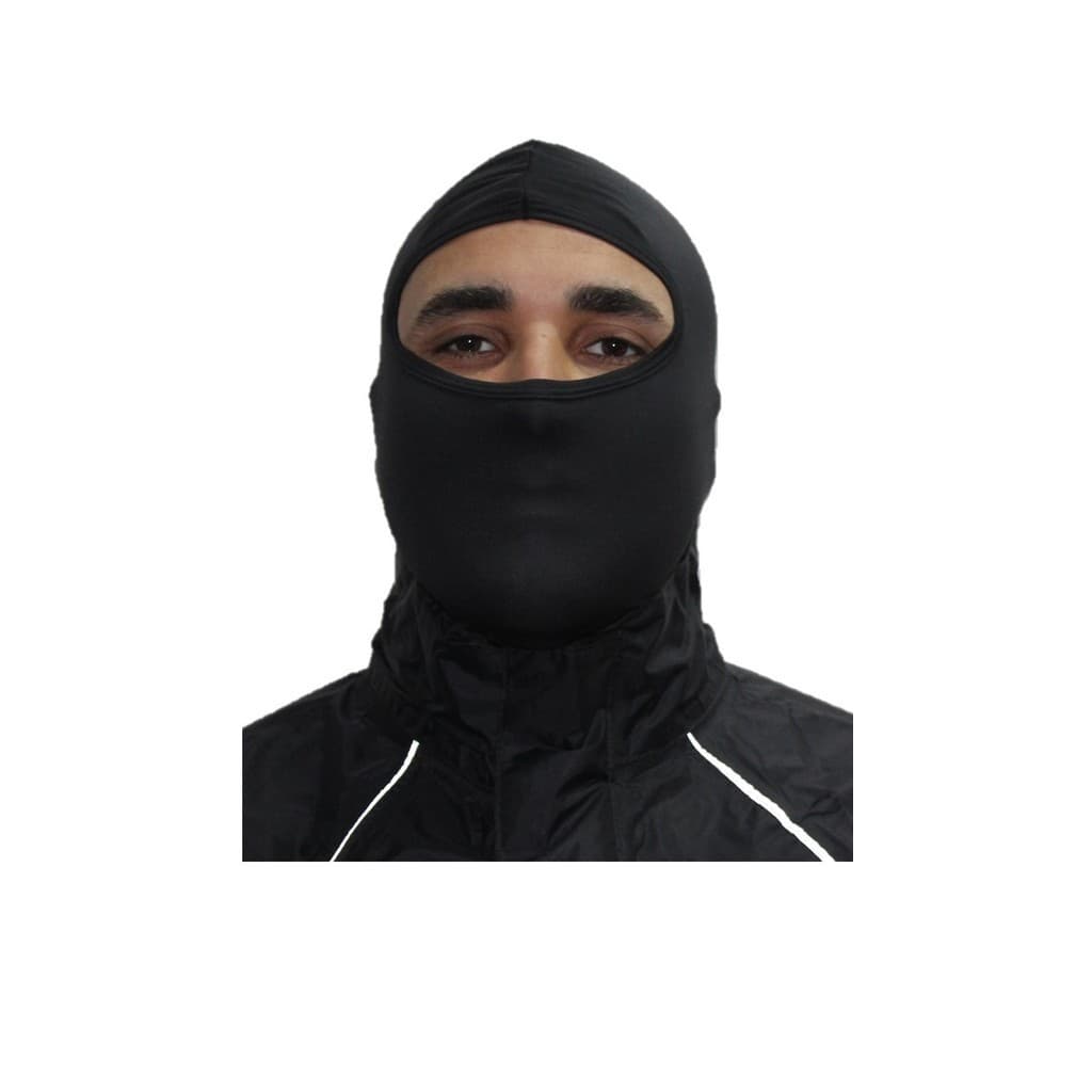 Touca Balaclava Motoqueiro Poliéster Cor Preta