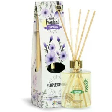 Difusor de Luxo Aromatizador Ambiente Purple Spring Tropicália 350ml Tropical Aromas