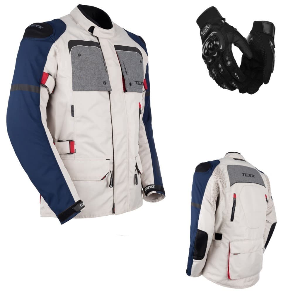 Jaqueta Motoqueiro Impermeável Texx Armor Masculina Branca