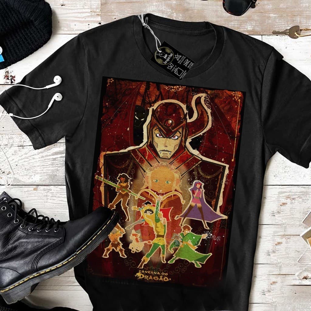 Camiseta   Caverna do Dragão Camisa top ! font t-shirt